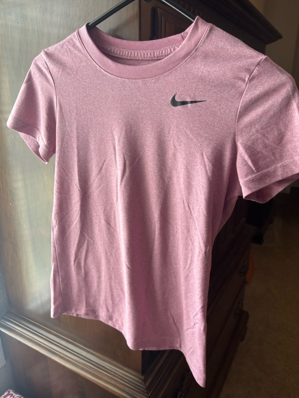 Pink heather Nike dry fit tee